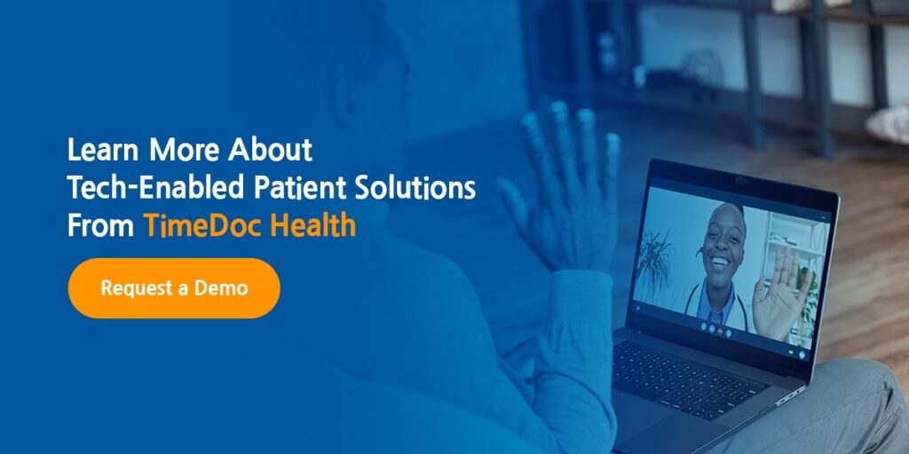 Learn more about tech-enabled patient solutions from TimeDoc Health.