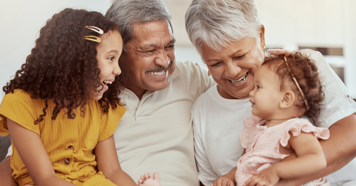 Smiling family